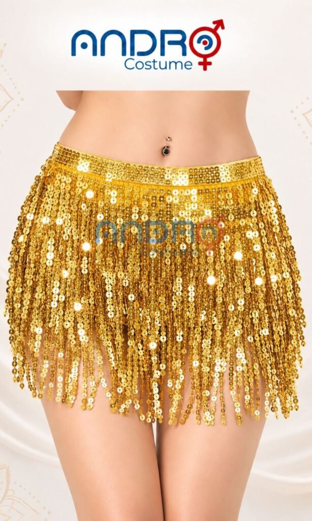 ACCESORIO CADERIN LENTEJUELAS DORADO