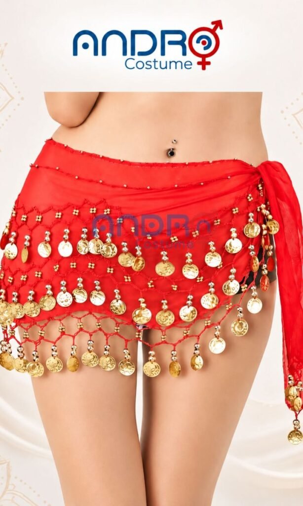 ACCESORIO CADERIN MONEDAS ROJO