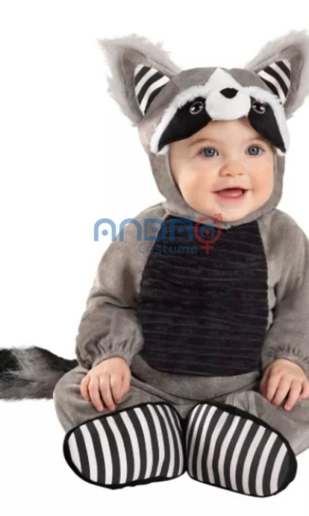 DISFRAZ AMERICANO ANIMALITO BEBE, MAPACHE