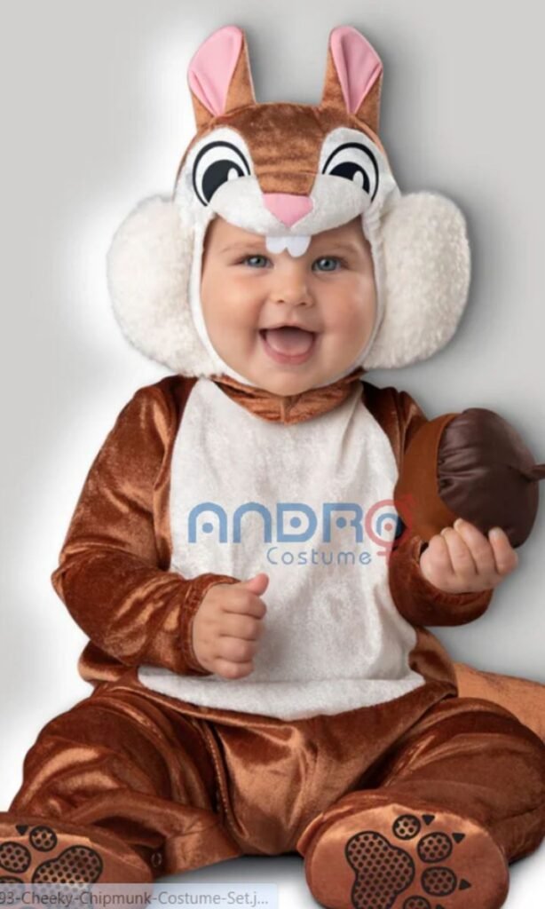 DISFRAZ AMERICANO ARDILLA BEBE ANIMALITO