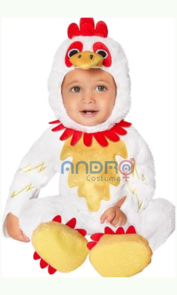 DISFRAZ AMERICANO BEBE GALLINA, POLLO, ANIMALITOS