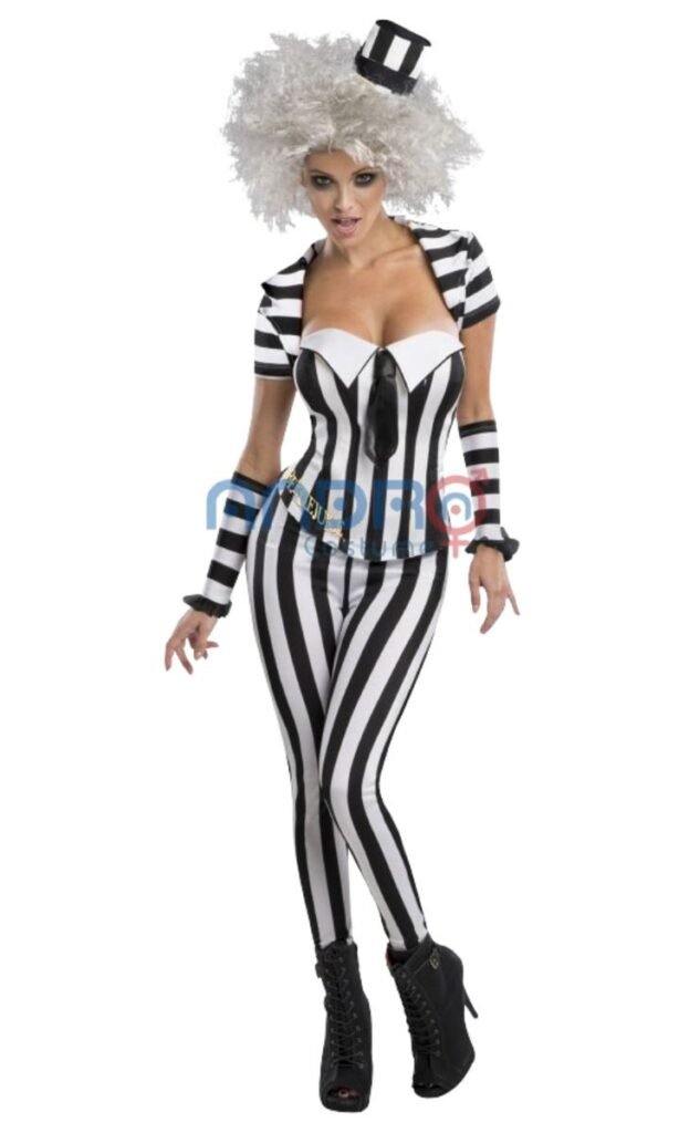 DISFRAZ AMERICANO BEETLEJUICE MUJER PANTALON