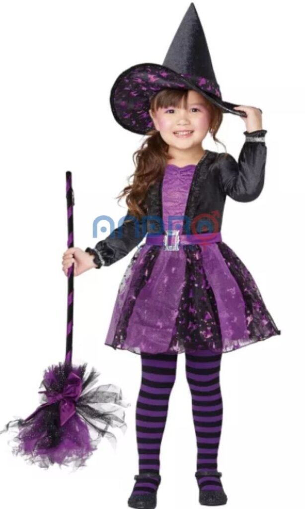 DISFRAZ AMERICANO BRUJITA NIÑA