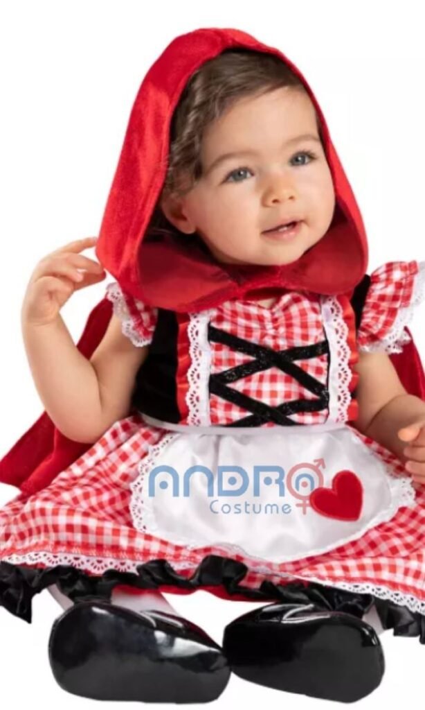 DISFRAZ AMERICANO CAPERUCITA ROJA BEBE