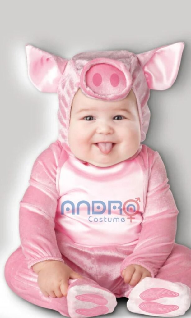 DISFRAZ AMERICANO CERDITO BEBE ANIMALITO