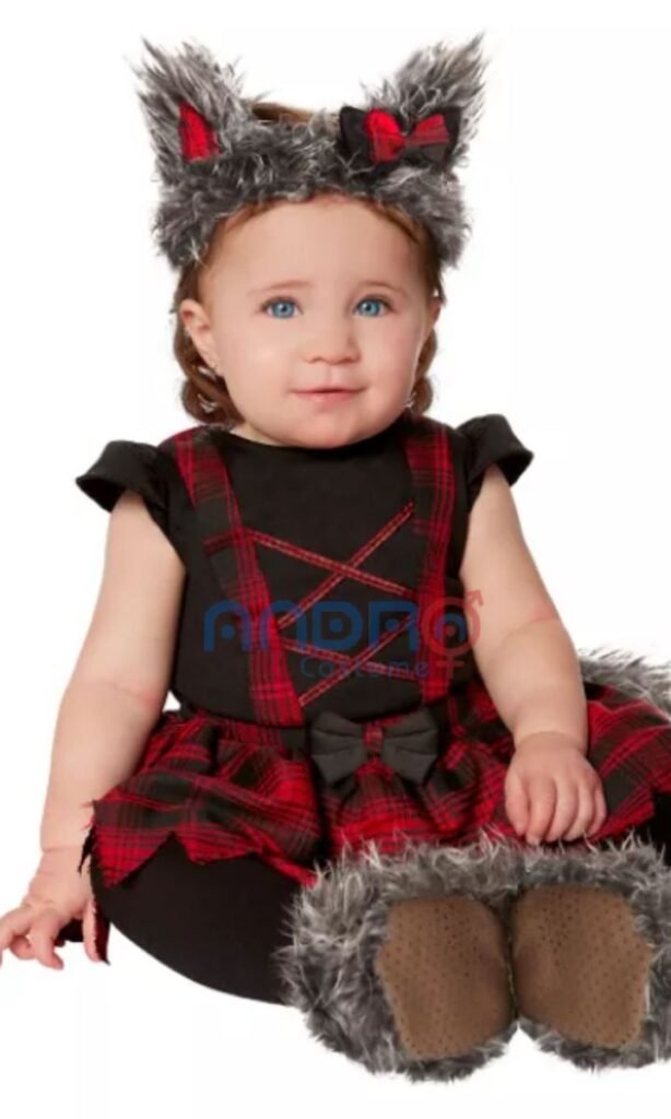 DISFRAZ AMERICANO CHICA LOBO BEBE