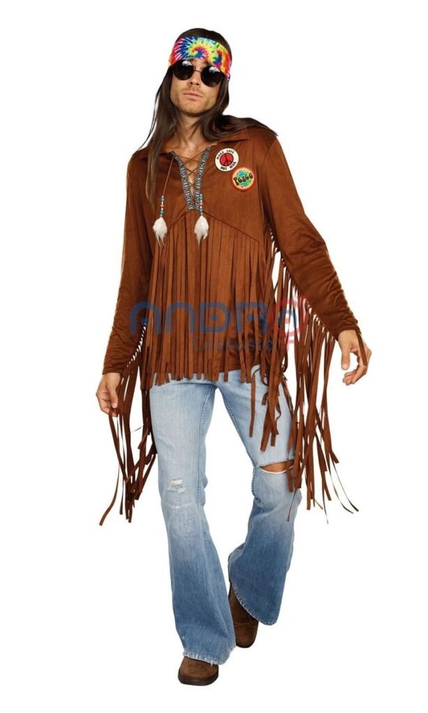 DISFRAZ AMERICANO HOMBRE HIPPIE