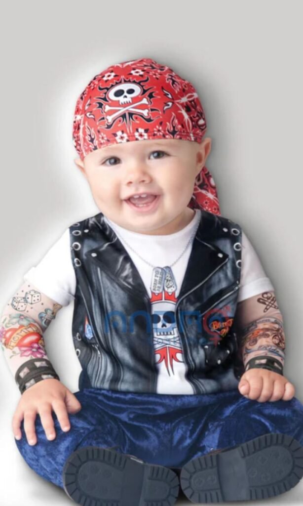 DISFRAZ AMERICANO MOTERO BEBE