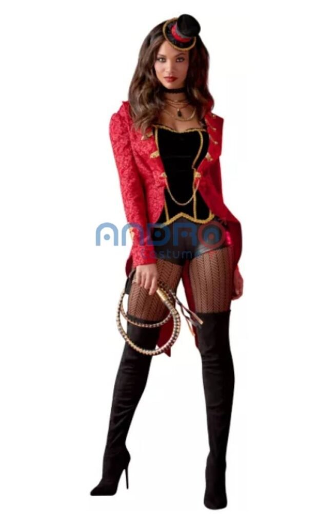 DISFRAZ AMERICANO MUJER CHAQUETA DOMADORA DE CIRCO