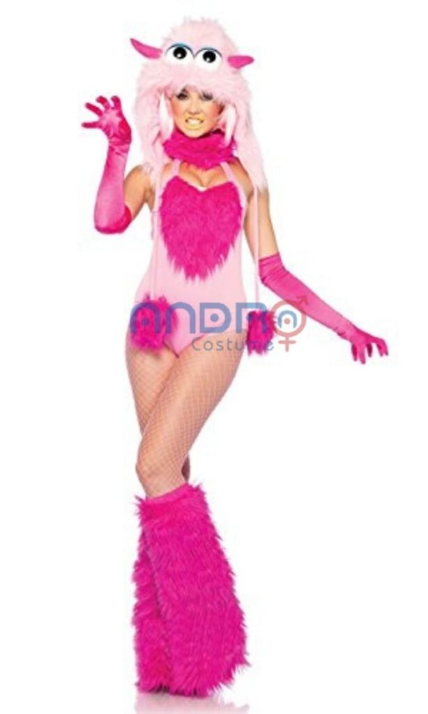 DISFRAZ AMERICANO MUJER MOUSTRO ROSA