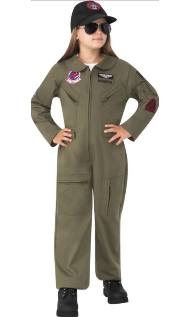 DISFRAZ AMERICANO NIÑA TOP GUN