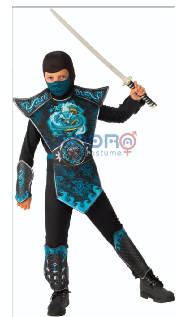 DISFRAZ AMERICANO NIÑO NINJA VERDE