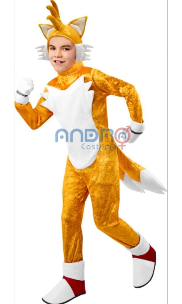 DISFRAZ AMERICANO NIÑO SONIC AMARILLO