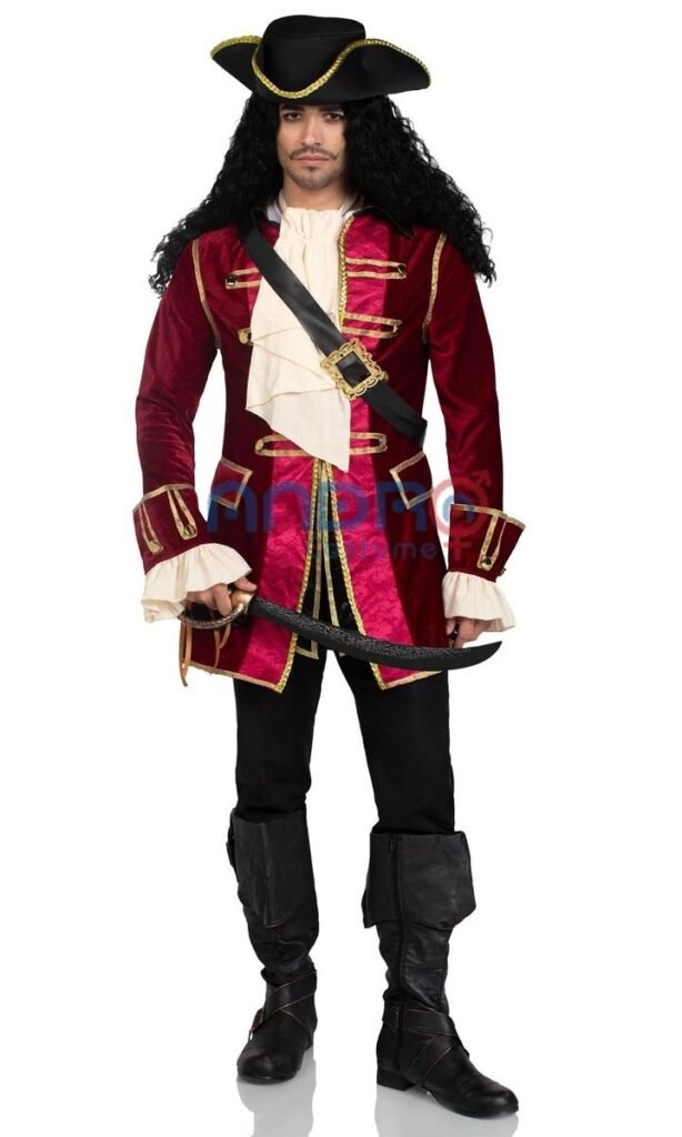 DISFRAZ AMERICANO PIRATA DE LUJO HOMBRE