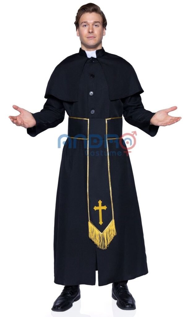 DISFRAZ AMERICANO SACERDOTE NEGRO