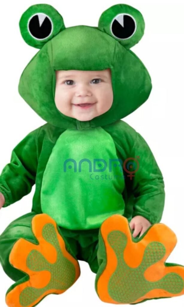 DISFRAZ AMERICANO SAPITO O RANA ANIMALITO BEBE