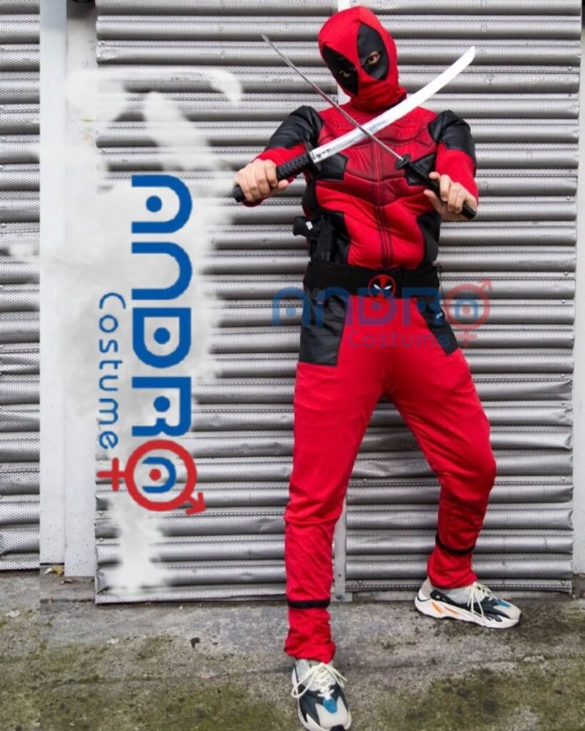 DISFRAZ DEAD POOL PARA ADULTO Y NIÑO