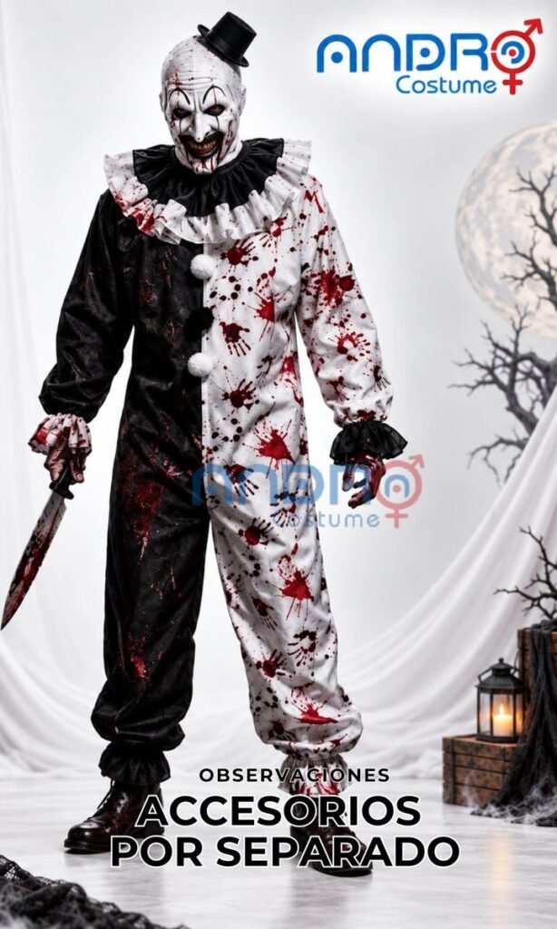DISFRAZ HOMBRE TERRIFIER (INCLUYE SOLO TRAJE)