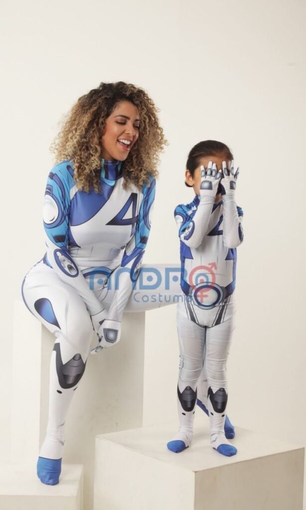 DISFRAZ MUJER HOMBRE Y NIÑO LOS 4 FANTASTICOS UNI SEXS