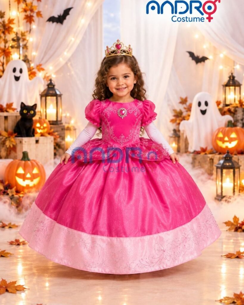 DISFRAZ NIÑA PRINCESA PEACH