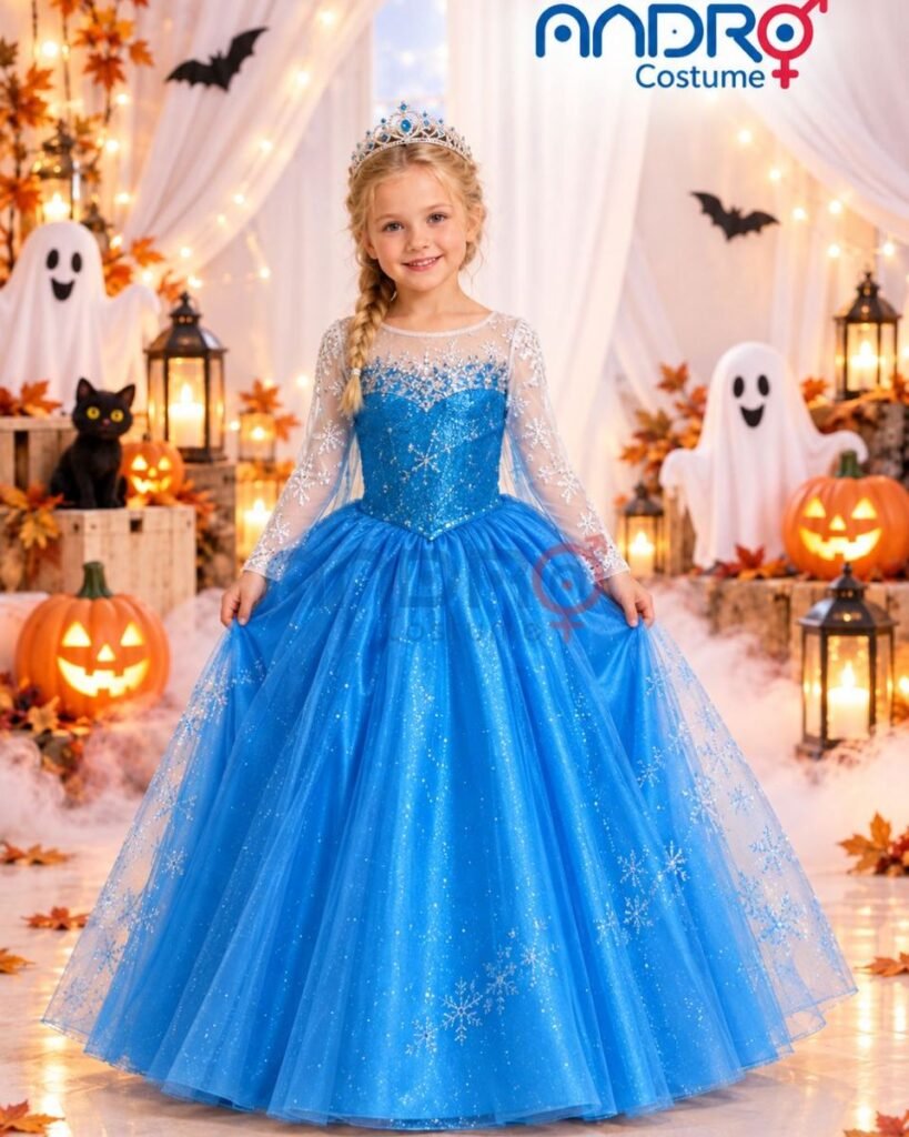 DISFRAZ NIÑA REINA ELSA FROZEN