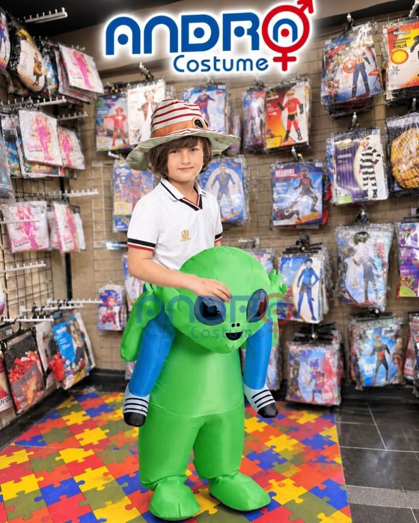 DISFRAZ NIÑO ALIEN INFLABLE