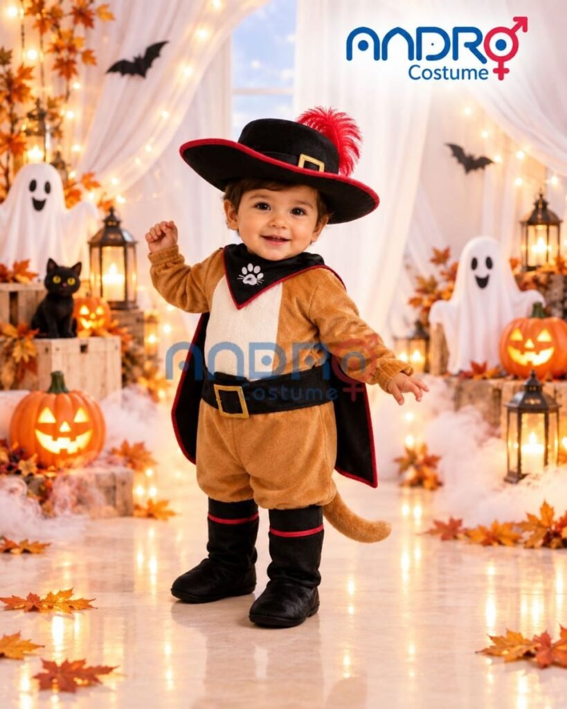 DISFRAZ NIÑO EL GATO CON BOTAS