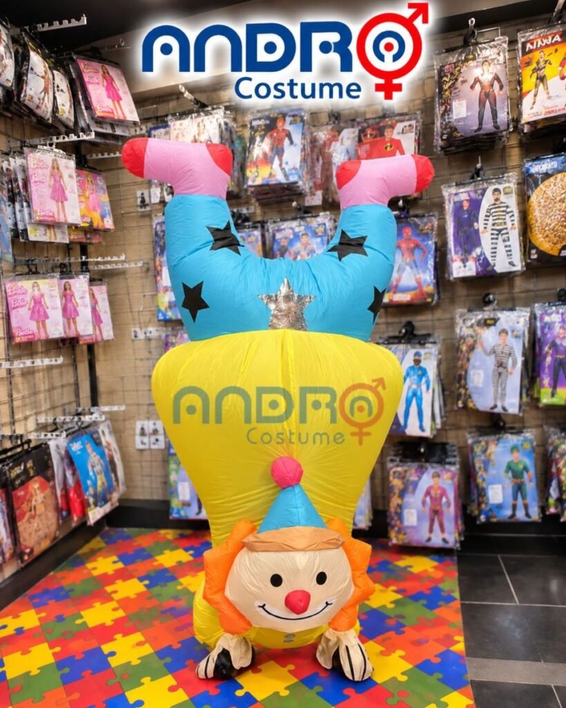 DISFRAZ PAYASO ADULTO INFLABLE