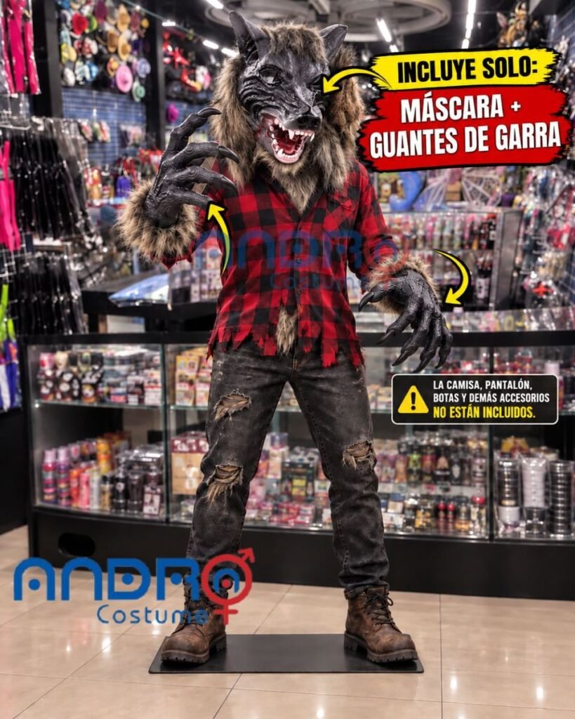 MASCARA Y GARRAS HOMBRE LOBO