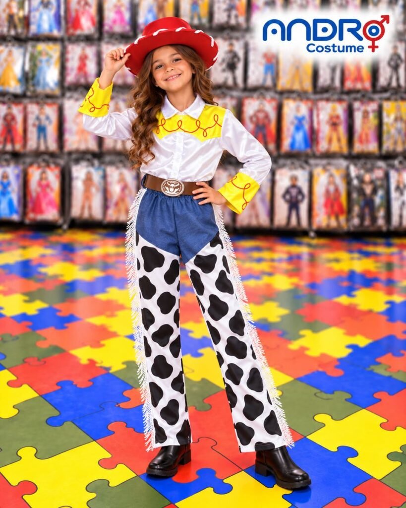 DISFRAZ NIÑA VAQUERITA JESSI TOY STORY- INCLUYE PANTALON CAMISA CINTURON SOMBRERO
