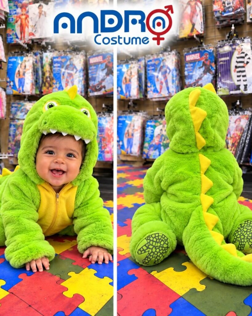 DISFRAZ BEBE ANIMALITO COCODRILLO TALLAS 0-6 MESES, 6-12 MESES, 12- 18 MESES, 18- 24 MESES