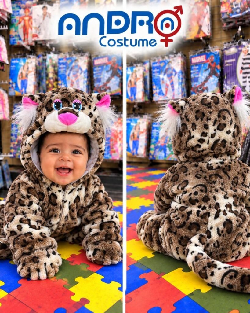 DISFRAZ BEBE ANIMALITO LEOPARDO TALLAS 0-6 MESES, 6-12 MESES, 12- 18 MESES, 18- 24 MESES