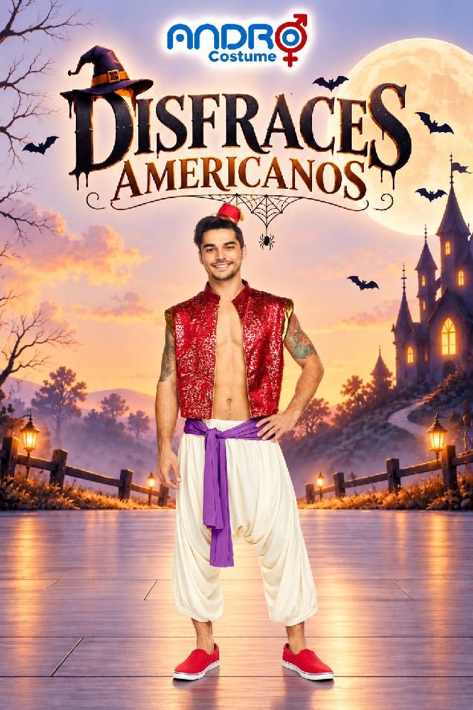 DISFRAZ HOMBRE ALADDIN - DISFRAZ AMERCANO