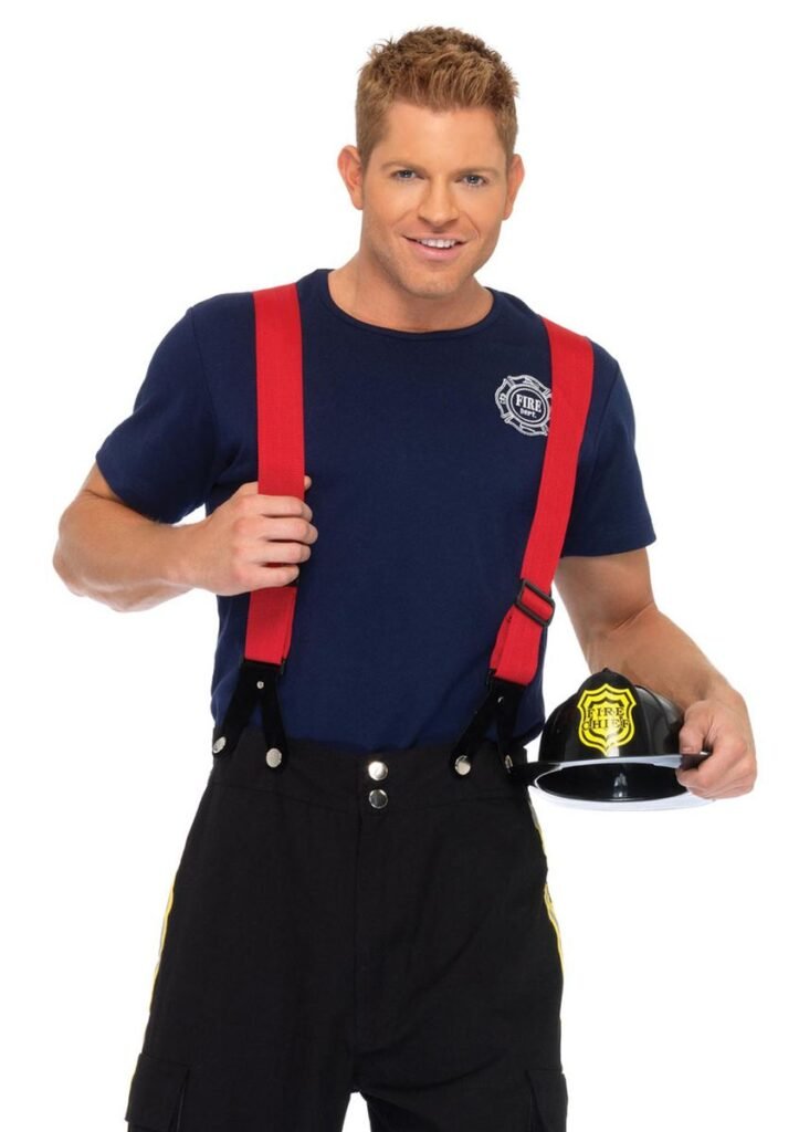 DISFRAZ HOMBRE BOMBERO DISFRAZ AMERICANO