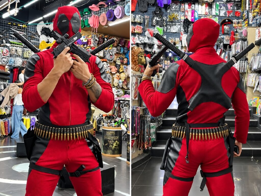 DISFRAZ HOMBRE DEADPOOL- ACCESORIOS POR APARTE,