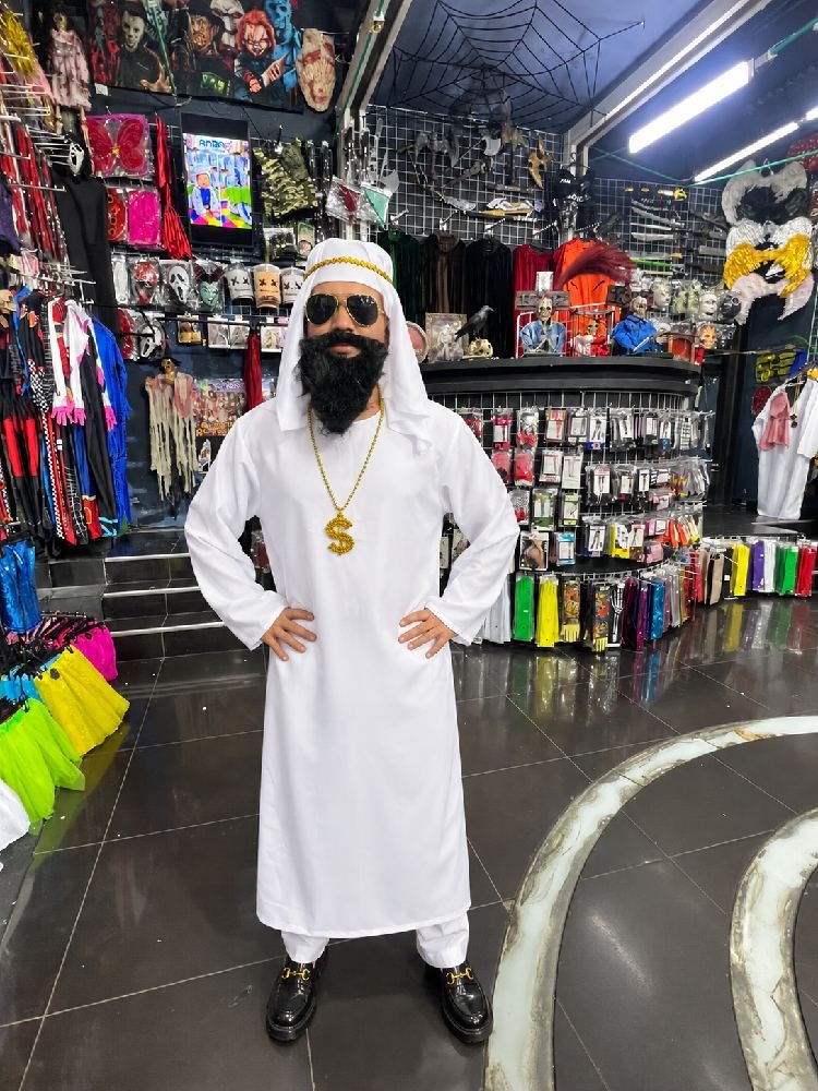 DISFRAZ HOMBRE JEQUE / ARABE BLANCO