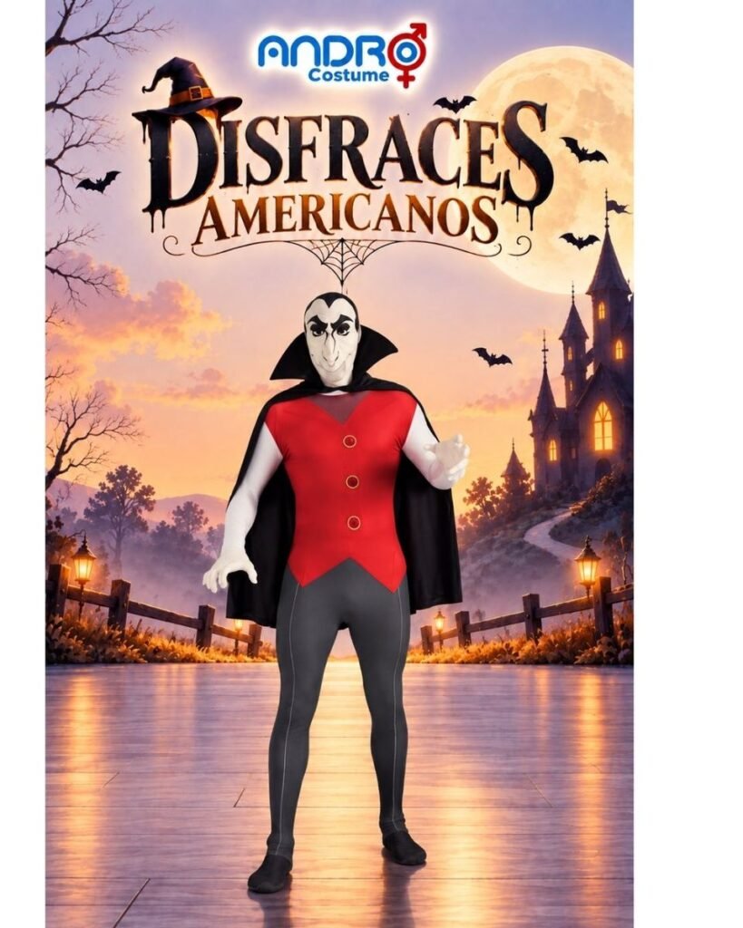 DISFRAZ HOMBRE SOMBRA VAMPIRO- DISFRAZ AMERICANO
