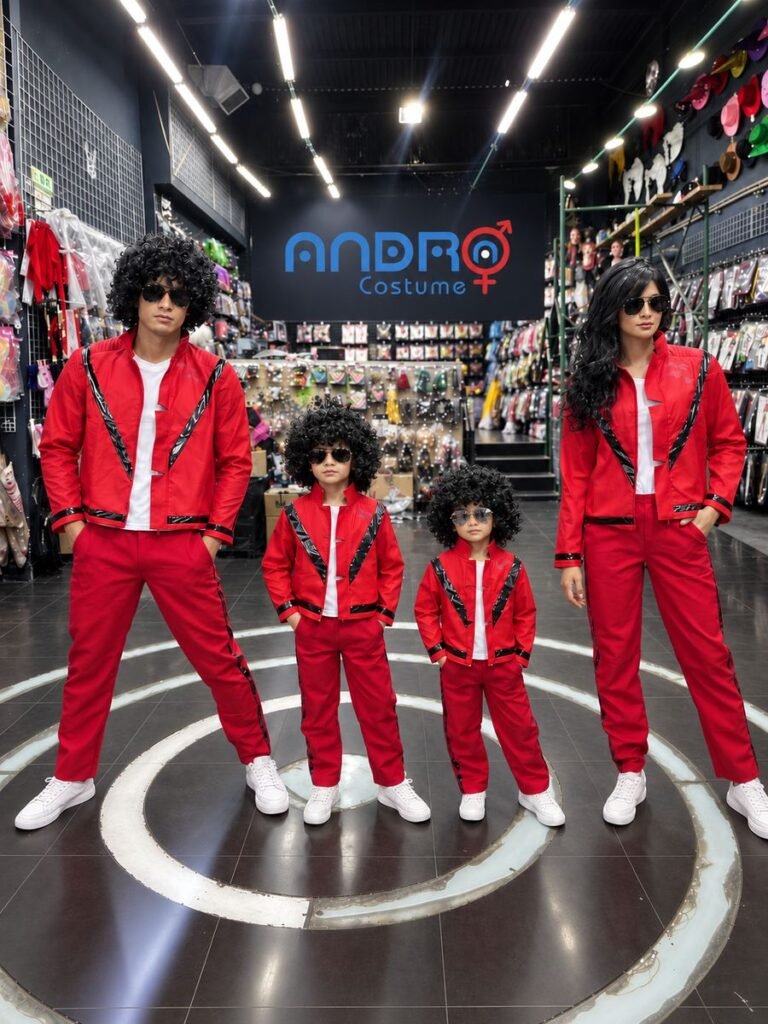 DISFRAZ MICHAEL JACKSON HOMBRE THIRLLER(INCLUYE CHAQUETA PANTALON Y CAMISETA,)