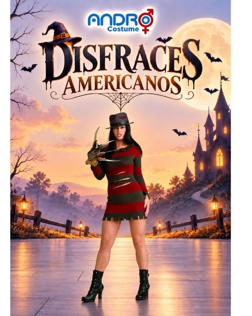 DISFRAZ MUJER FREDDY KRUEGER VESTIDO- DISFRAZ AMERICANO