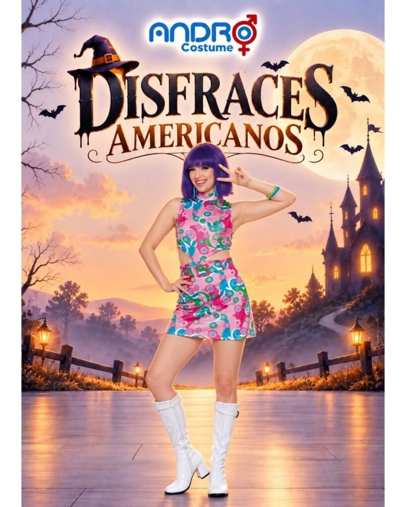 DISFRAZ MUJER HIPPIE- DISFRAZ AMERICANO