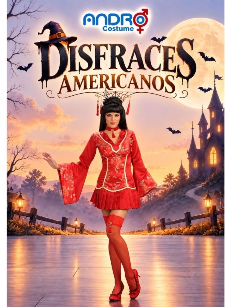 DISFRAZ MUJER JAPONESA- DISFRAZ AMERICANO