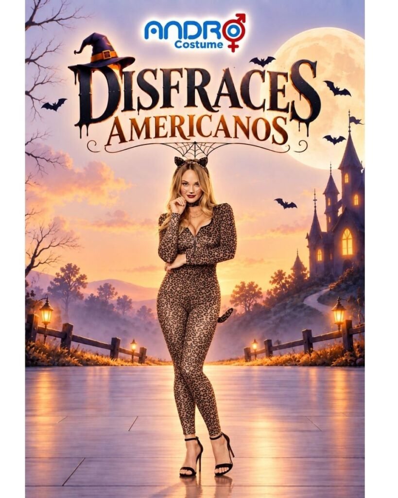 DISFRAZ MUJER LEOPARDO ENTERIZO- DISFRAZ AMERICANO