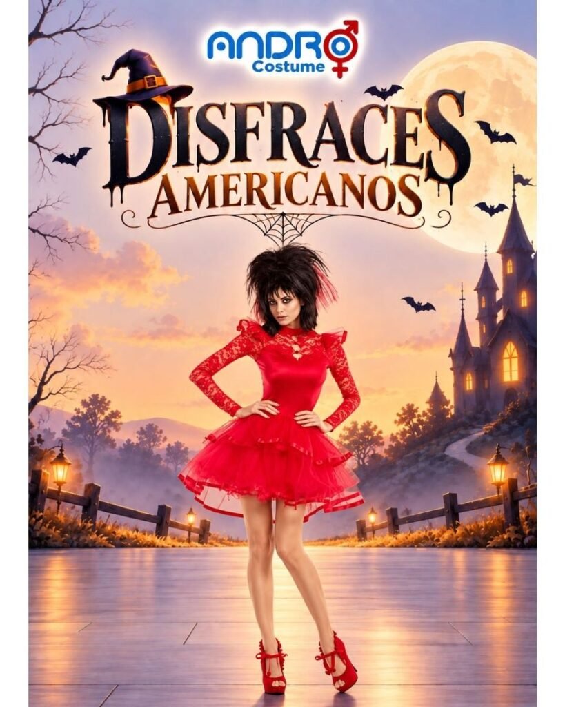 DISFRAZ MUJER NOVIA DE BEETLEJUICE- DISFRAZ AMERICANO