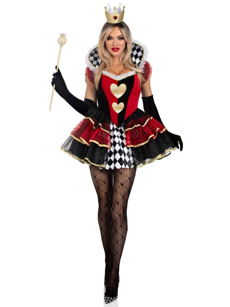 DISFRAZ MUJER REINA DE CORAZONES- DISFRAZ AMERICANO