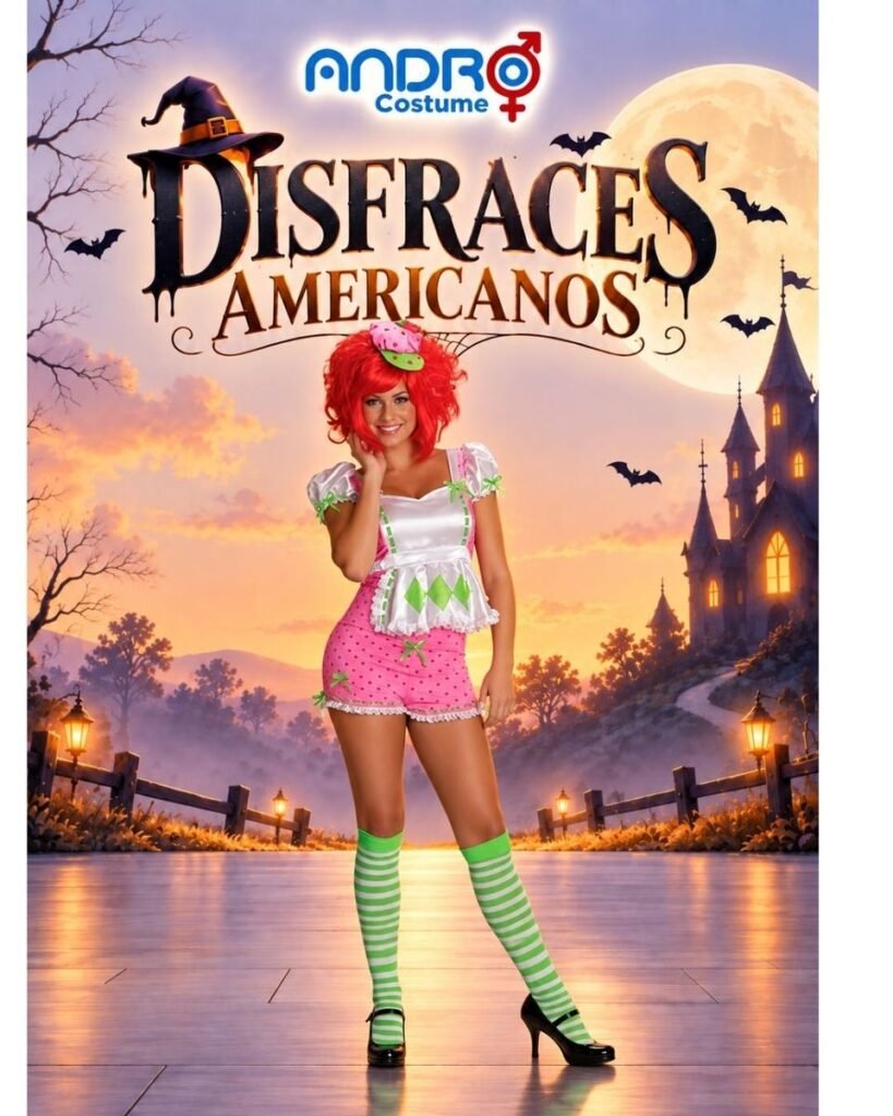 DISFRAZ MUJER STRAWBERRY- DISFRAZ AMERICANO