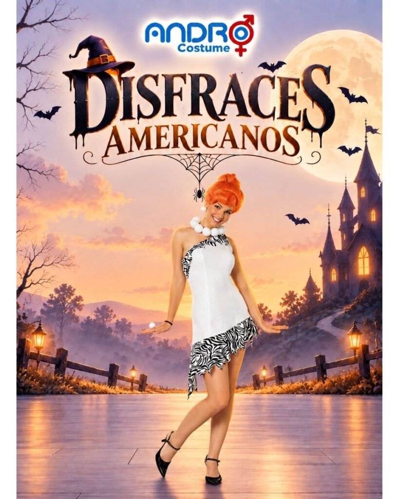 DISFRAZ MUJER VILMA, DISFRAZ AMERICANO