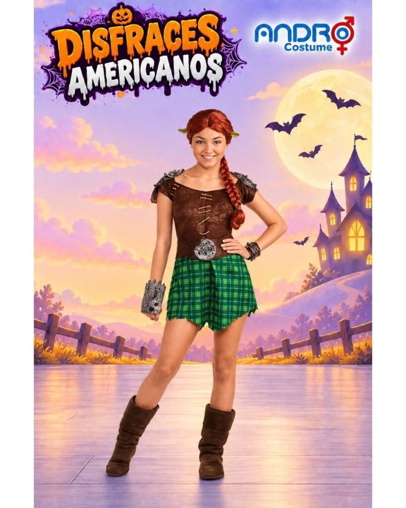 DISFRAZ NIÑA FIONA GUERRERA- SHREK – DISFRAZ AMERICANO