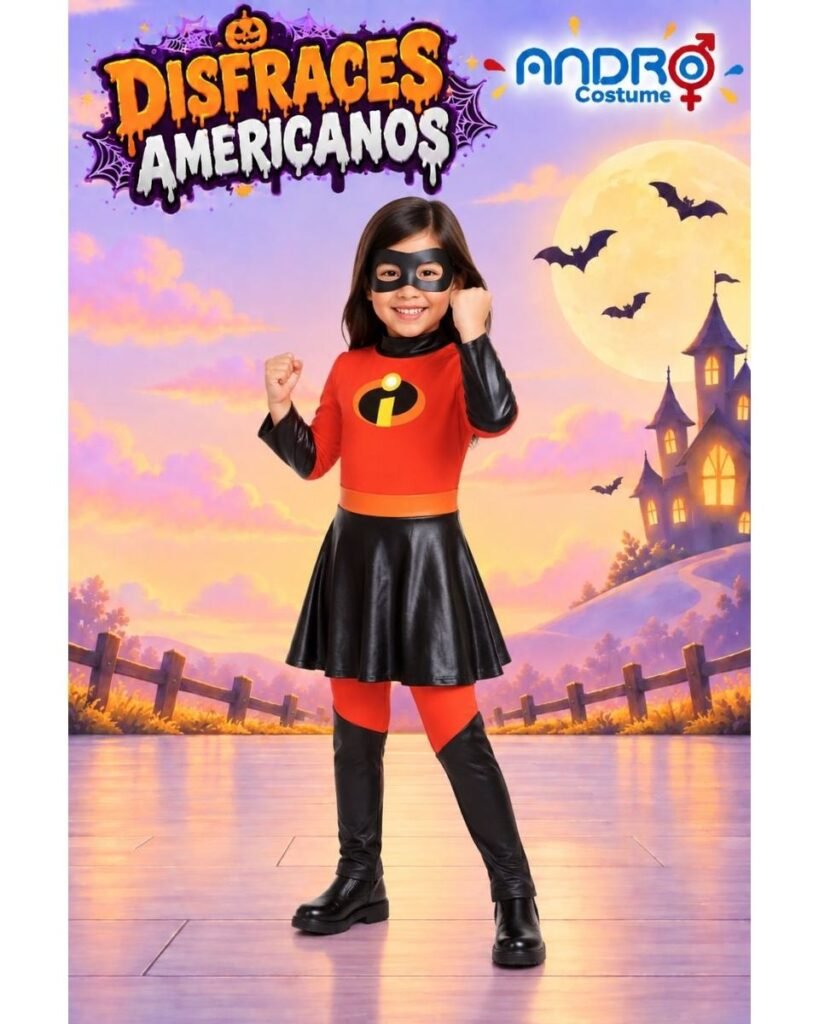 DISFRAZ NIÑA LOS INCREIBLES, VIOLETA – DISFRAZ AMERICANO