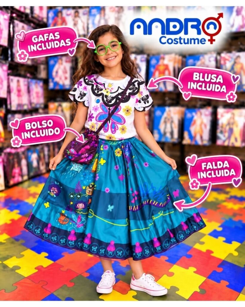 DISFRAZ NIÑA MIRABEL - ENCANTO