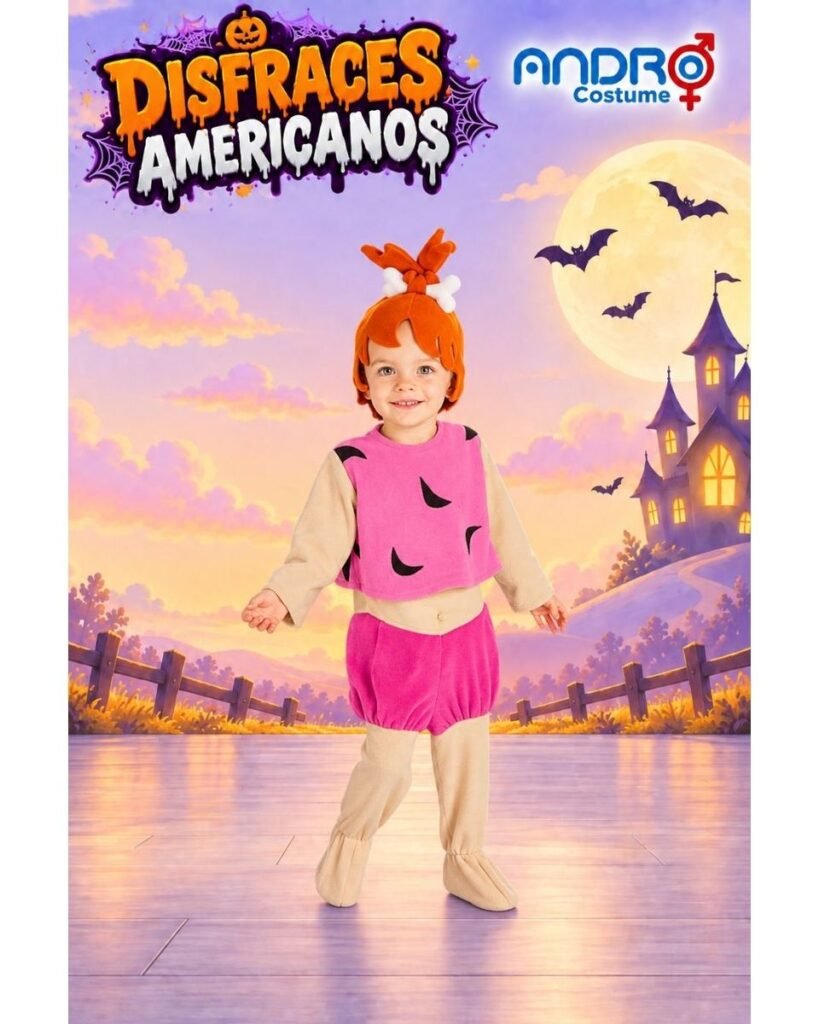 DISFRAZ NIÑA PEBBLES- DISFRAZ AMERICANO